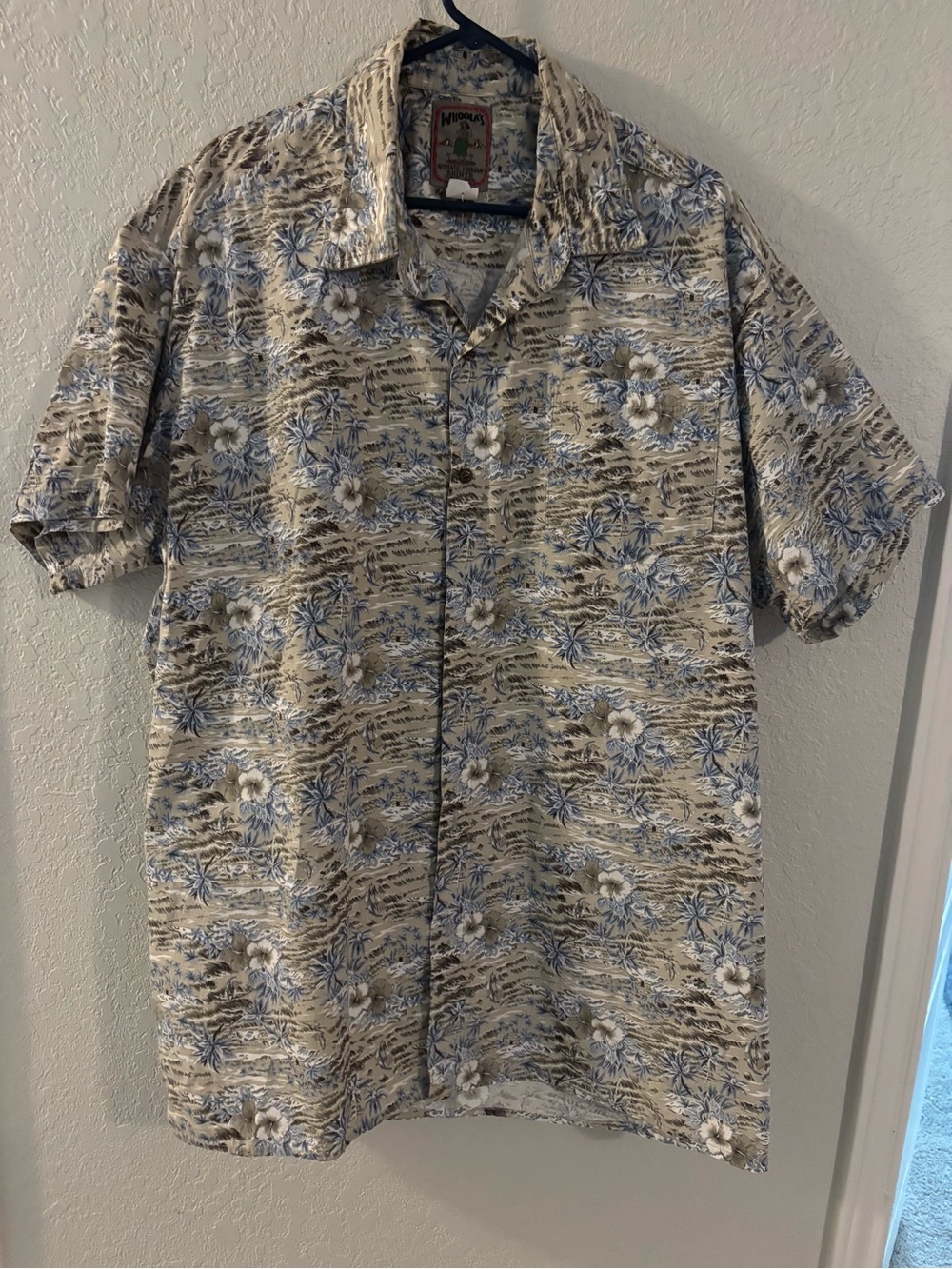 Authentic Hawaiian shirt 2X cotton button down.